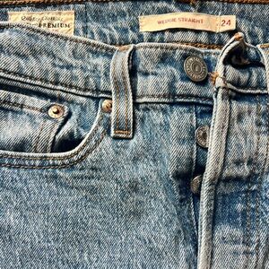 Levi's Light Blue Wedgie Straight Jeans